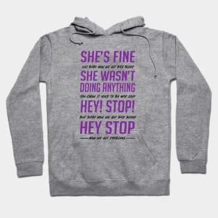 Bad Blood She's Fine Security Guard Version Hoodie